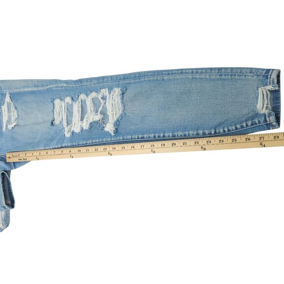 American Eagle Next Level Stretch Jegging Womens 6 Denim Jeans Distressed Ripped - Picture 5 of 15